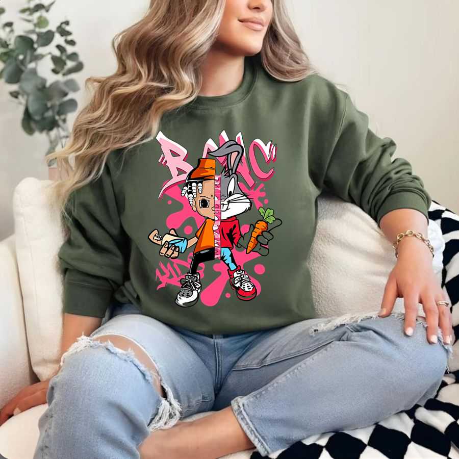Bugs Bunny Hip-Hop Kid Fusion Graffiti Style Sweatshirt